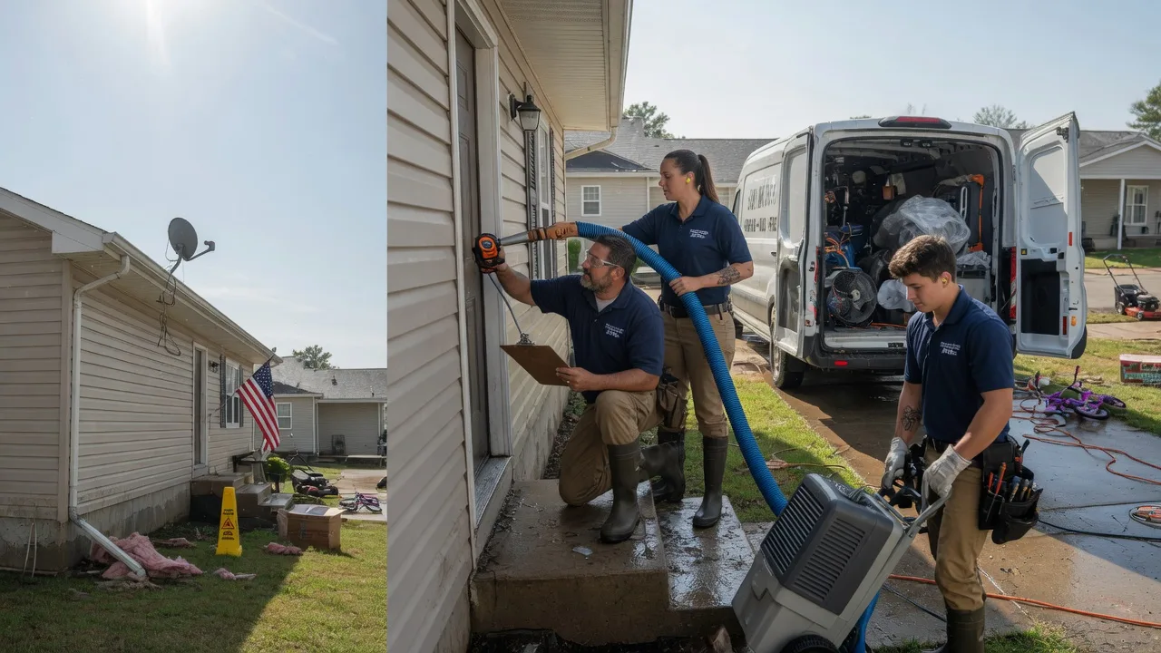 Ceiling Water Damage Restoration in Perry, KS near me